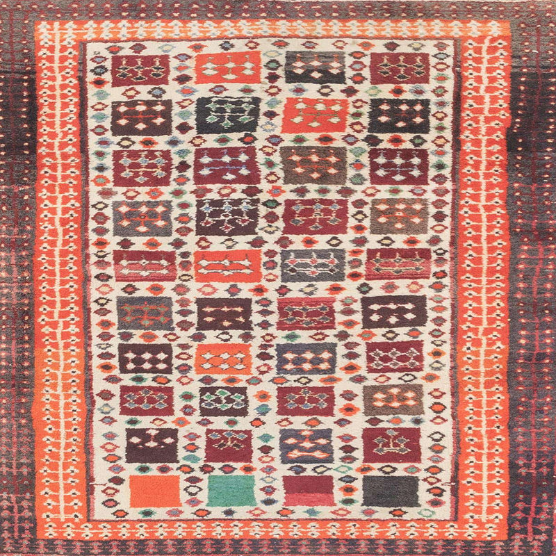 Abstract Indoor Rug, Square 4'