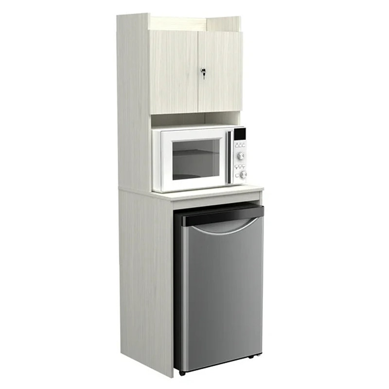 Nelms 72'' Kitchen Pantry, Washed Oak