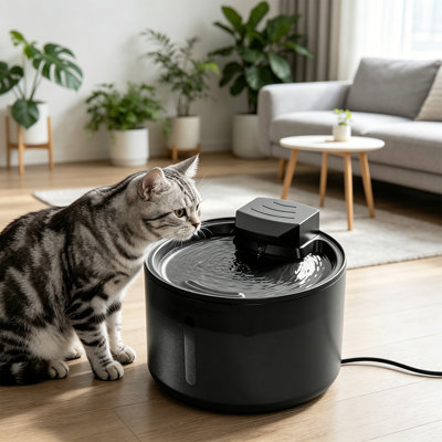 Distributeur automatique d'eau filtrée silencieuse 1,5 l, 6,69 po x 6,69 po x 5,51 po Geyser