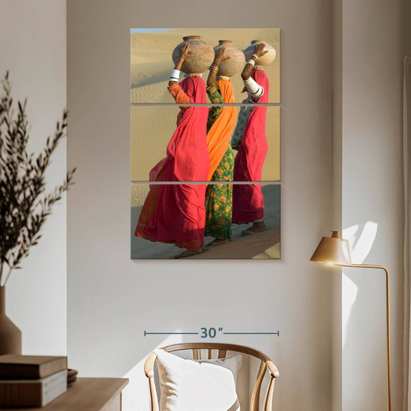 Femmes d'eau du désert Leisha, H 65 po x l 42 po