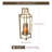 Gold Metal Candle Holder with Glass Hurricane for Tabletop Candle Decor and Elegant Christmas Ambiance