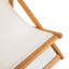 Chaise longue en bois d'eucalyptus massif