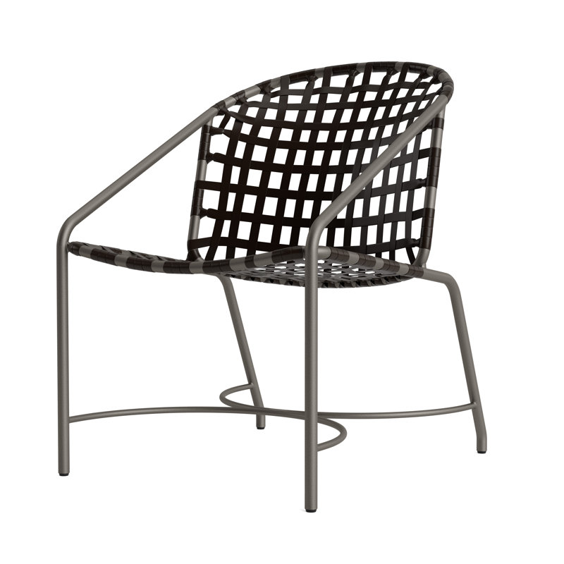 Kantan Outdoor Lounge Chair, Mica/Coffee