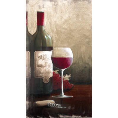 Red Wine Still Life - Painting Print
