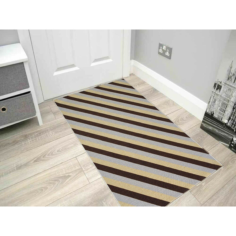 Macguiness Striped Indoor / Outdoor Area Rug, Runner 80 x 300cm