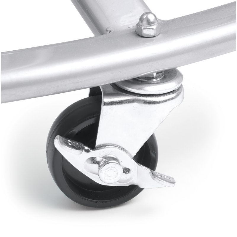 Angeles 5-Roll Steel Mobile Paper Rack with Lockable Casters