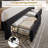 Bed Frame with 47" Tall Headboard, Velvet Upholstered Platform Bed w/2 Storage Drawers with Smooth Casters-222422697