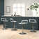 Vahig Swivel Adjustable Height Counter Stool with Metal Frame