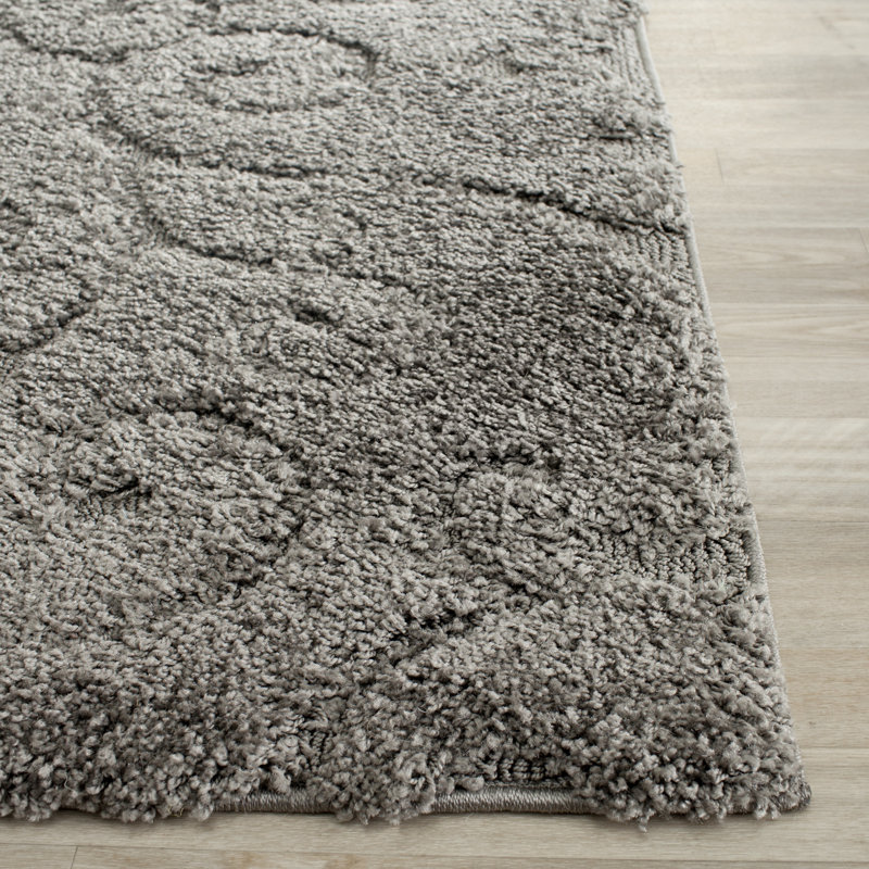 Benedetti Hooked Rug, Grey, Rectangle 236 x 305 cm