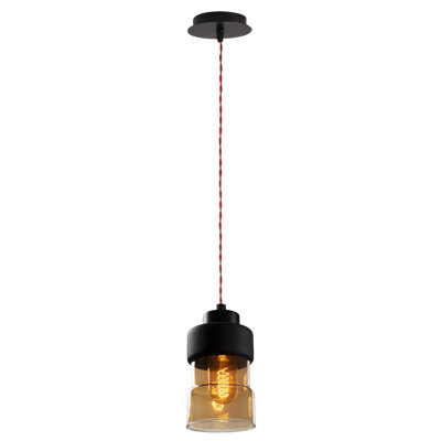 1 - Light Black Single Pendant