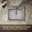 Ballad 25" x 22" Drop-In Service Sink-564057112