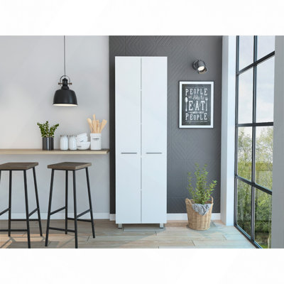 Garde-manger, cinq tablettes intérieures, quatre pieds