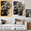 «Boville Blue and Gold Zinnia Flowers I», reproduction sur toile-1165209885-1165209953