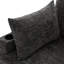 Lit confortable en forme de U gris avec compartiment de rangement et porte-gobelets avec lit escamotable, accoudoirs dissimulés-382951314