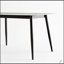 Grande table de salle à manger rectangulaire en pierre avec base en métal robuste pour cuisine moderne, 1,6 m-1425198750