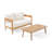 Enhance Your Living Space With The Brooklyn Loveseat And Coffee Table Set - A Perfect Blend Of Style And Functionality