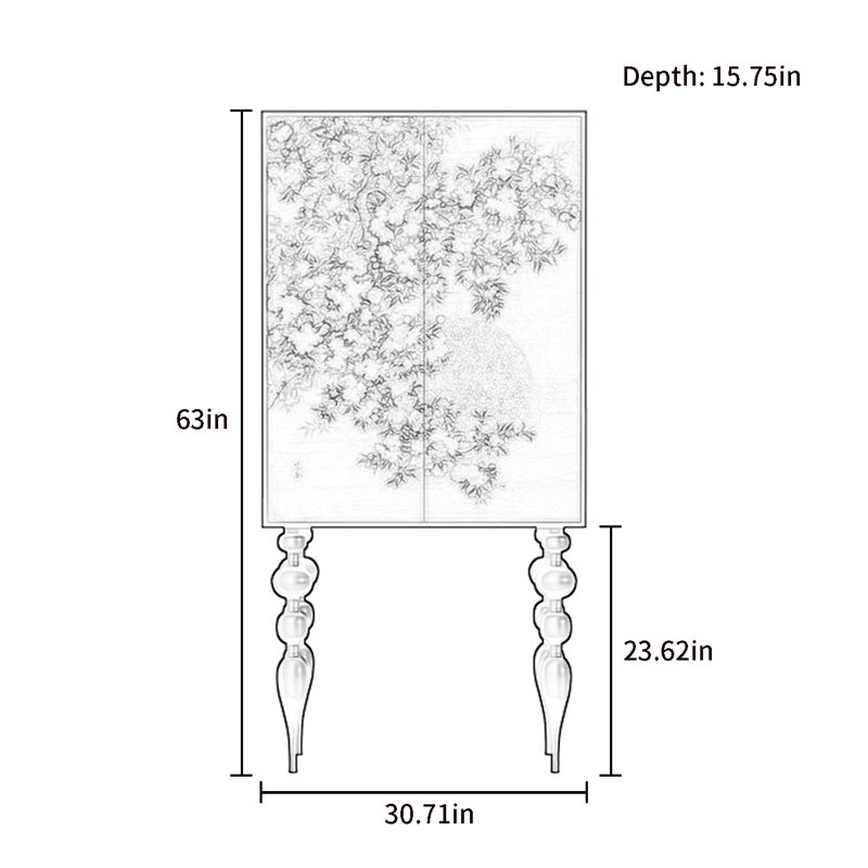 Modern Minimalist Double-Door Wardrobe, Yellow/Ivory White