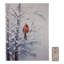 Art mural à piles avec lumière - Cardinal rouge