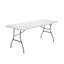 Table de camping pliante portative blanche avec poignée de transport-2091764117