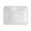 Lavabo de salle de bain rectangulaire en céramique blanche 19 "X15"