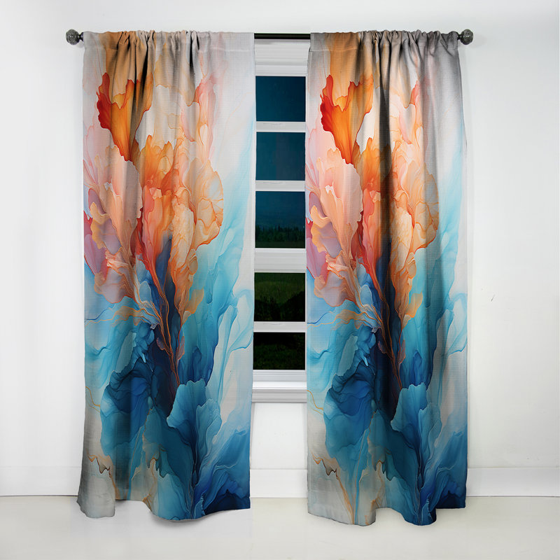 Vienne - Minimalism Abstract Blackout Curtain - 1 Panels, L 52 po x L 84 po