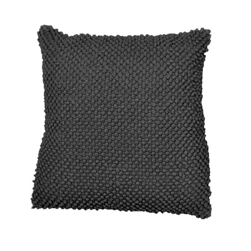 Cotton Throw Pillow, Gray