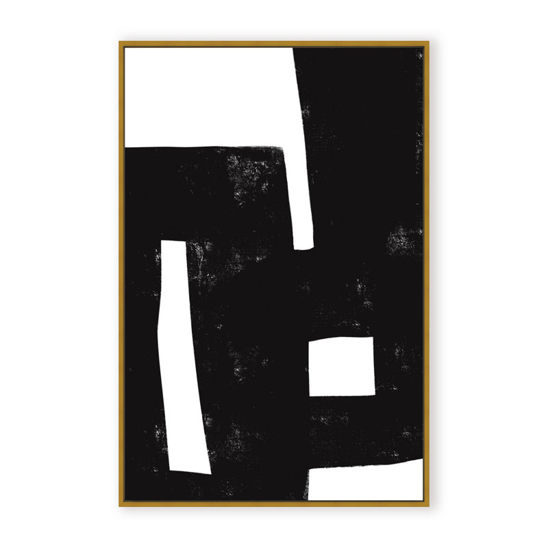 Abstract I Was Never There by  - Picture Frame Painting on Paper, 36" H x 24" W x 2.375" D, Framed Canvas, White