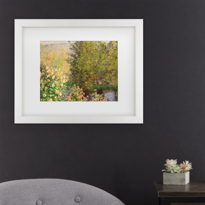 «Corner of the Garden at Montgeron, 1876» par Claude Monet - reproduction d'art sur toile