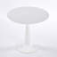 Table à piédestal 31,5 pouces de style Mid-Century moderne, table de salle à manger multifonctionnelle pour 4 à 6 personnes et grande table basse, plateau en MDF blanc pour le salon, la cuisine, le bureau et la table basse
