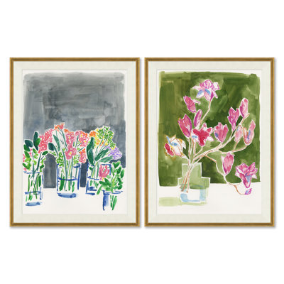 Aquarelle III & IV Painting