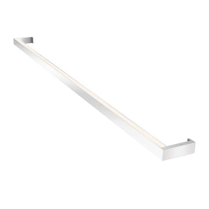 Bright Satin Aluminum Thin-Line 48" LED Sconce