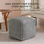 Pouf ottoman Sfera 16 po gris foncé, capitonné-1311055978