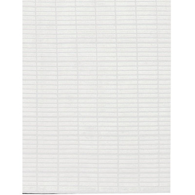 Hand-Knotted High-Quality White Area Rug
