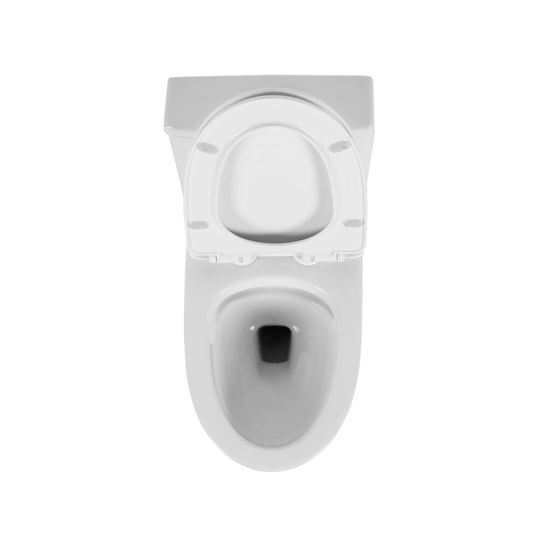 One Toilet, Ceramic White, 1.1/1.6 Elongated, Comfort Height, & , Soft Close Seat T039wt White Elongated Firm