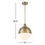 Luminaire suspendu simple en métal avec abat-jour en verre Blosser-1258810460-1258810461