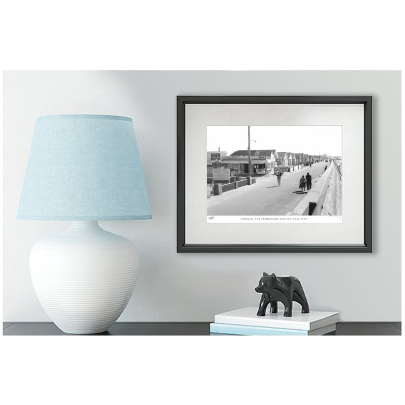 Jaywick, The Promenade And Sea Wall C1955 by Francis Frith - Single Picture Frame Print, 45cm H x 60cm W x 2.3cm D