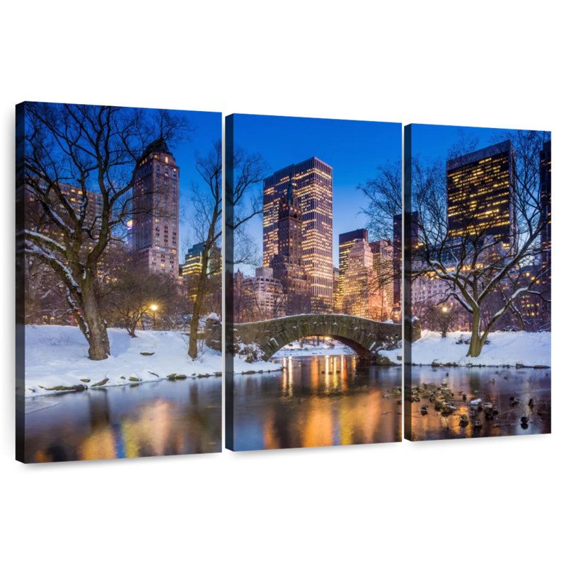 Pont Nicci Winter Gapstow, H 42 po x l 65 po