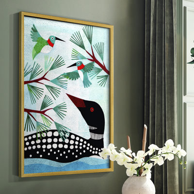 Forest Creatures IX Framed Print - Solid Wood
