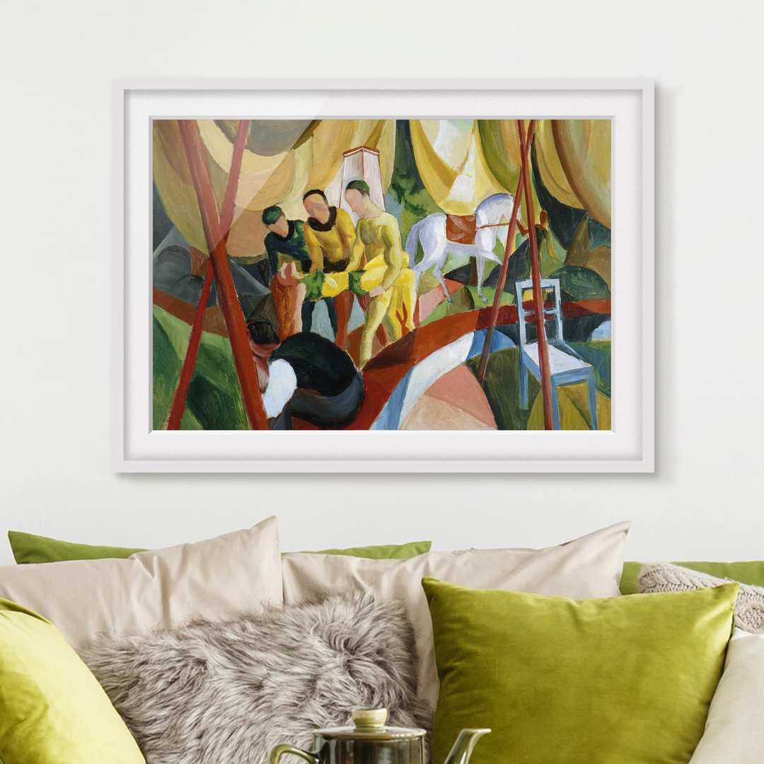 Gerahmtes Poster Circus von August Macke