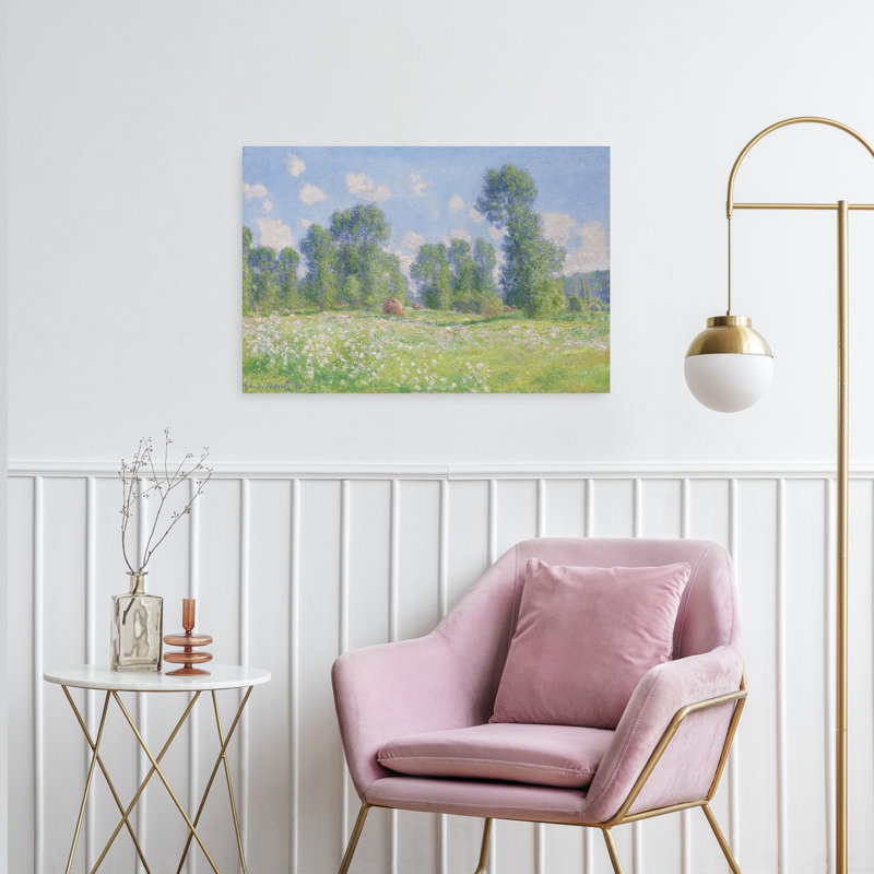 «Effet De Printemps A Giverny», reproduction d'art classique classique printanière printemps été 1890, H 24 po x l 36 po