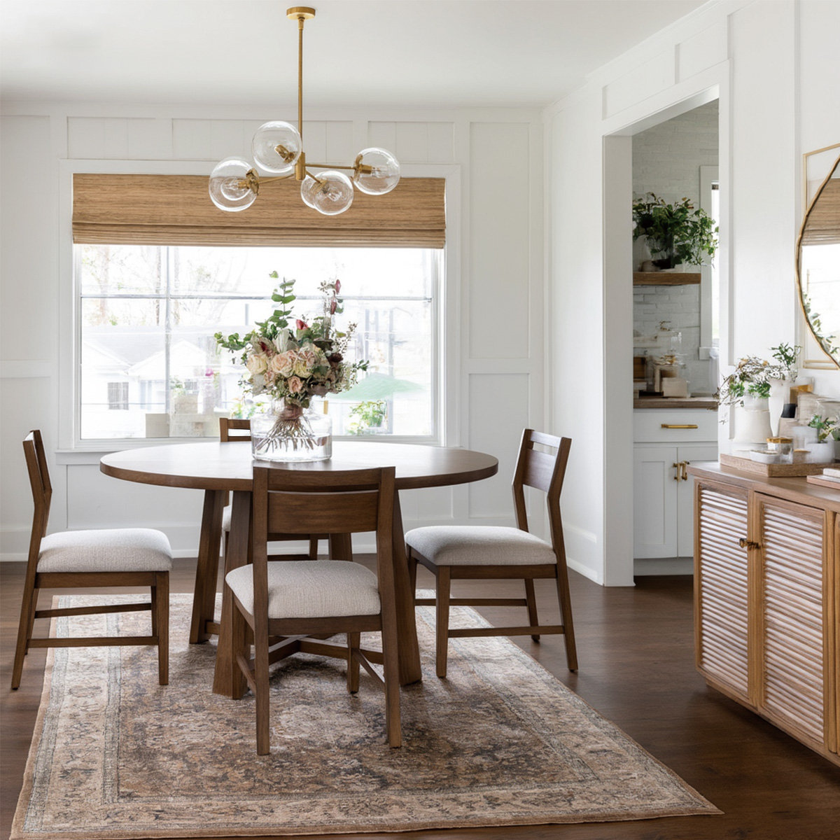 Harper Round Solid Wood Dining Table