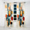 Colourful Mid Century Retro Reflections IV - Midcentury Abstract Room Darkening Curtain - 1 Panels