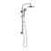 Lanikai 8-in Rain Showerhead Shower System with 3-Body Jets Multi-function Handshower and Pivoting Shower Arm