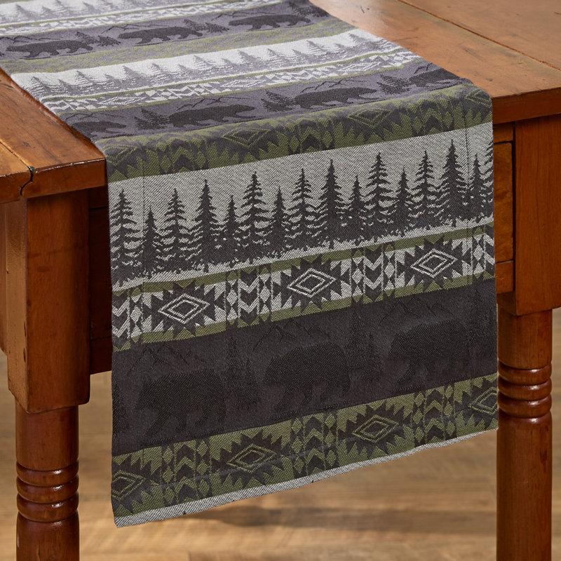 Shyli Runner Striped Jacquard Table Runner, 36" L x 13" W