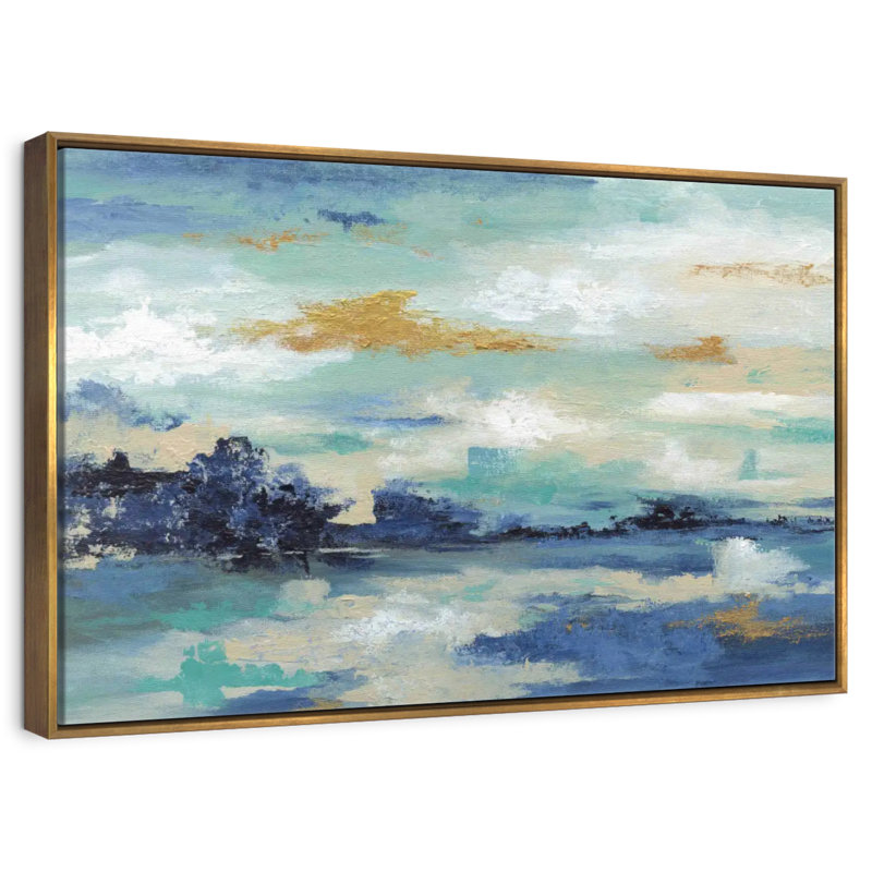 Sea Isle I, Cadre flottant doré, 25 po x 17 po