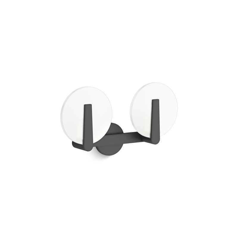 Hint Two-Light Sconce, Matte Black