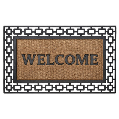 Northampton Non-Slip Geometric Outdoor Doormat