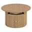 Table basse rustique moderne avec tiroirs et lattes verticales stables