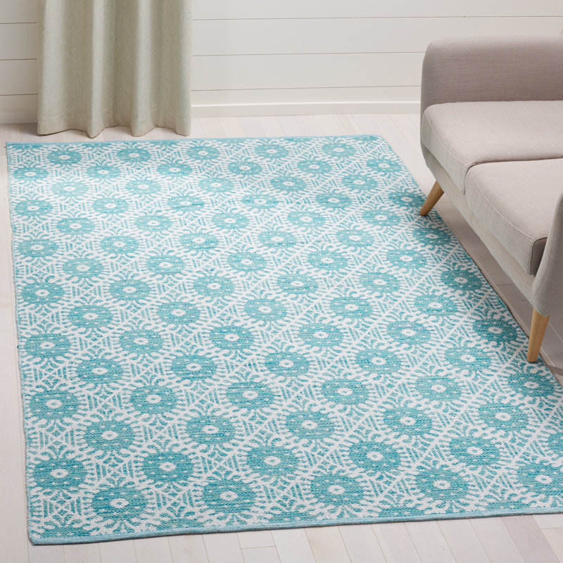 Tapis géométrique tissé à la main Clemence, Rectangle 5 pi x 8 pi