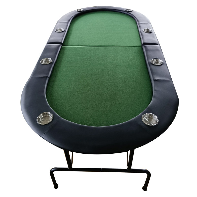 Table de poker pliable à 8 joueurs pour jeu de casino 73 po INO Design